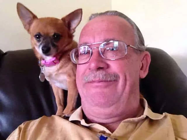 Princess the Chihuahua and her dad Ralph
