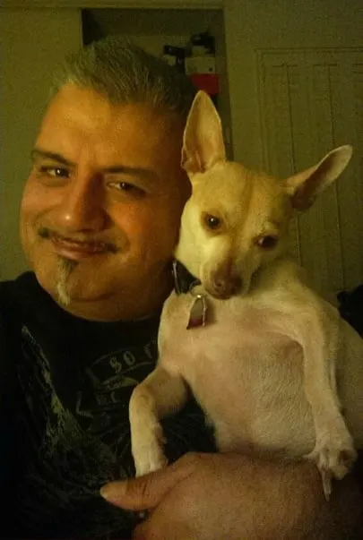 Prince the Chihuahua and his dad