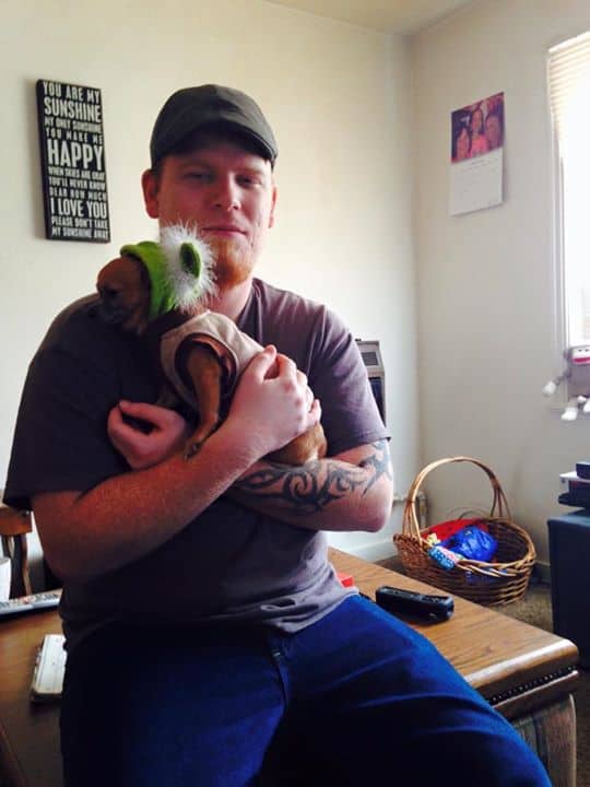 Chezbot the Chihuahua and dad