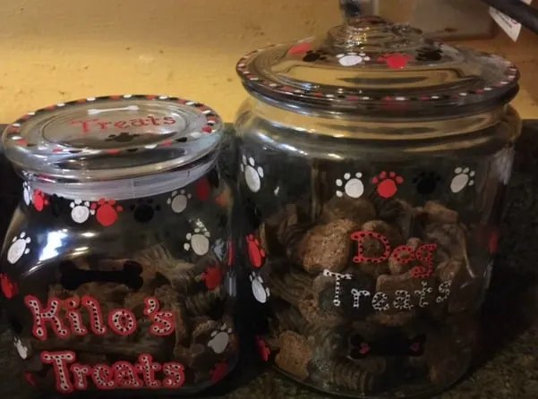 Jars with treats