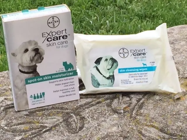 BayerExpertCare spot-on moisturizer and skin cleansing wipes