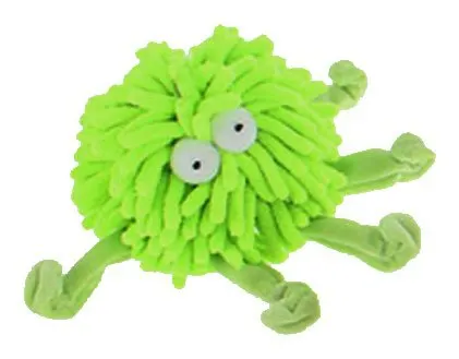 Multipet Sea Shammie 6-Inch Plush Octopus Dog Toy, Green