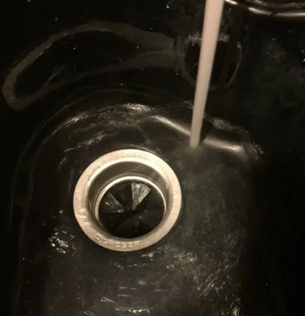 Unclogged sink