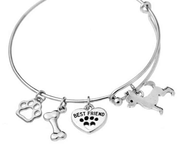 silver Chihuahua Charm Bracelet