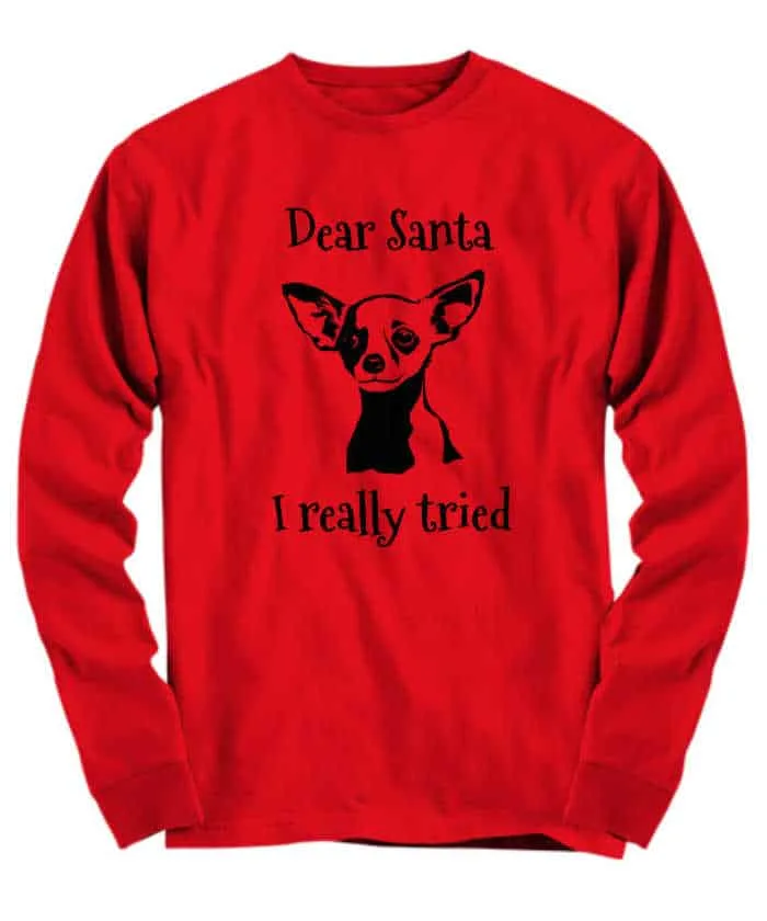Funny Christmas Chihuahua shirt