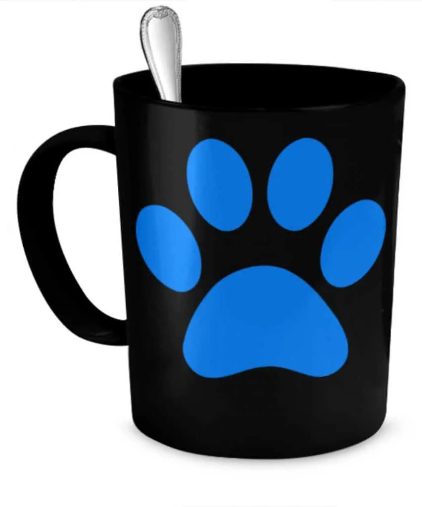 Blue Paw Mug
