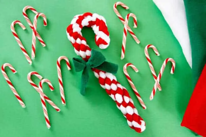 candy cane dog toy