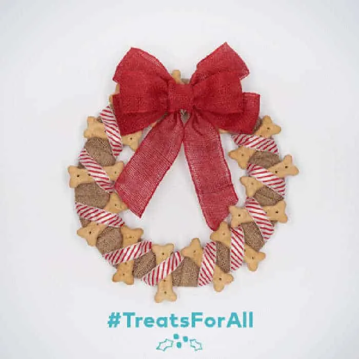 wreath made of milkbones