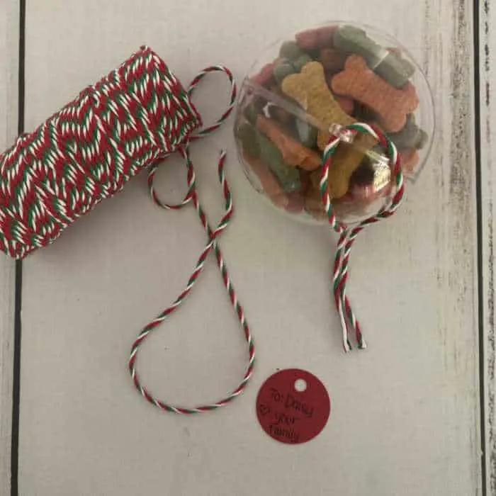 twine and tag and ornament