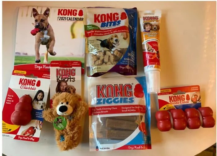 Kong toys and treats