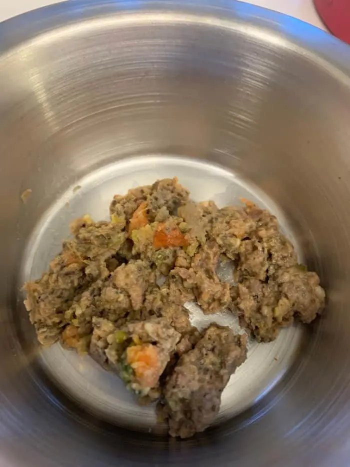 Ollie dog food in bowl