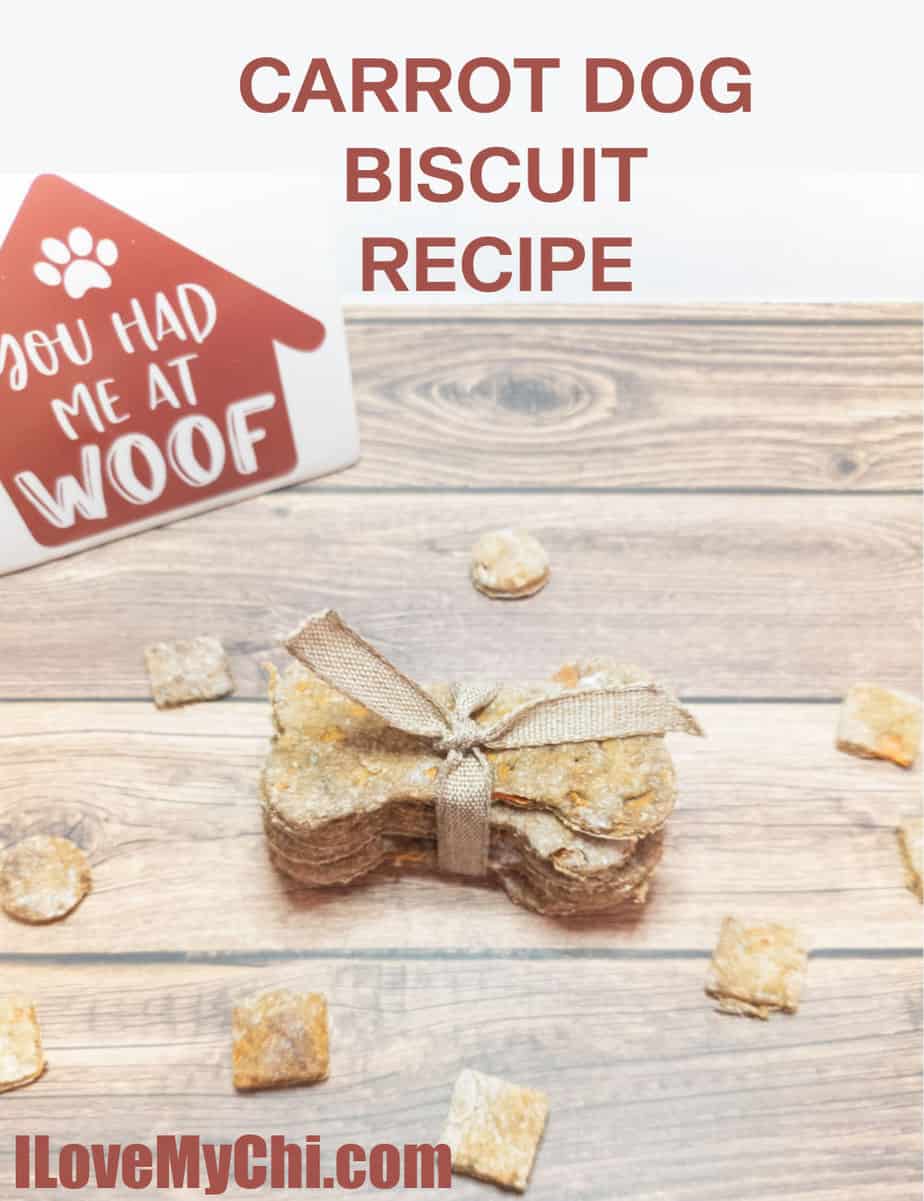 carrot dog biscuits on wood surface