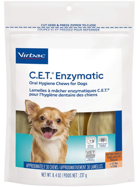 Bag of Enzymatic dog chews.