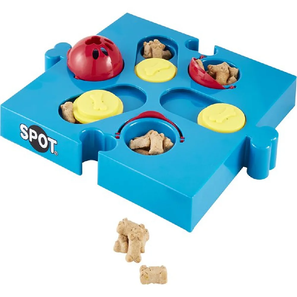 ETHICAL PET Seek-A-Treat Shuffle Bone Puzzle Dog Toy 