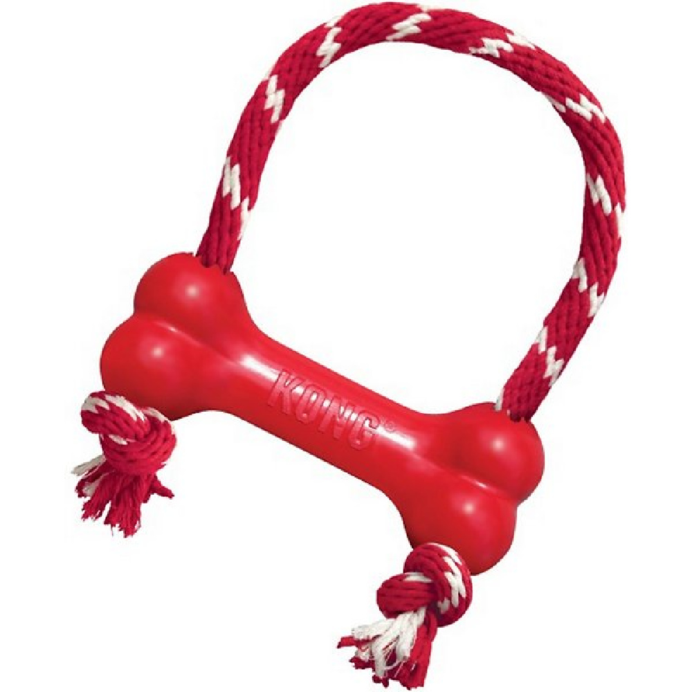 KONG Goodie Bone with Rope Dog Toy
